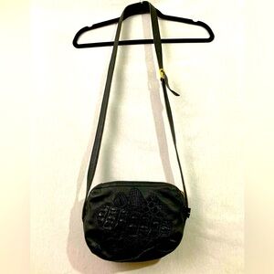 All leather patchwork bag